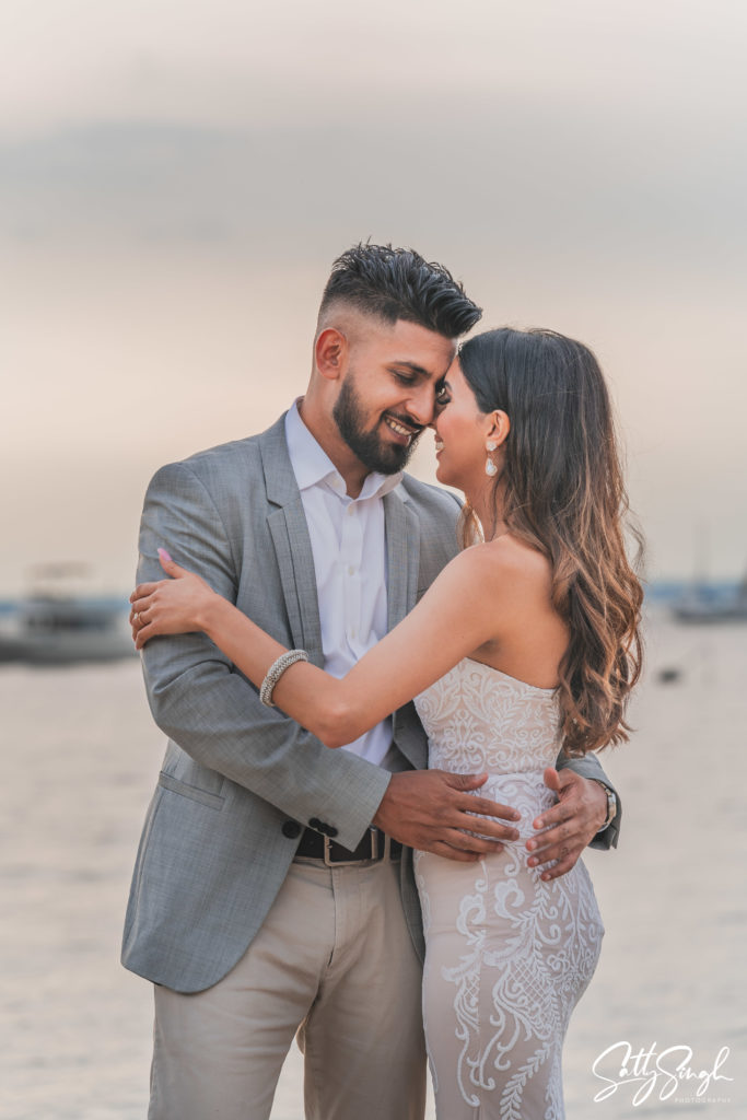 Photoshoot of Tanya and Avi during their surprise engagement proposal captured by Satty Singh Photography.